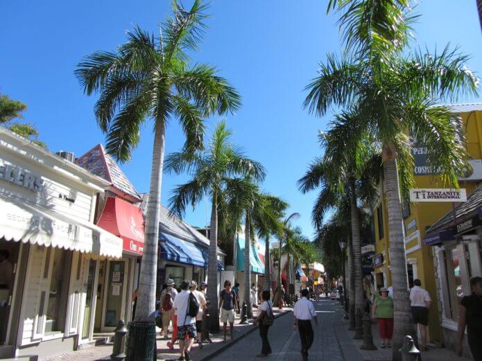 Palm Tree Shopping Street
