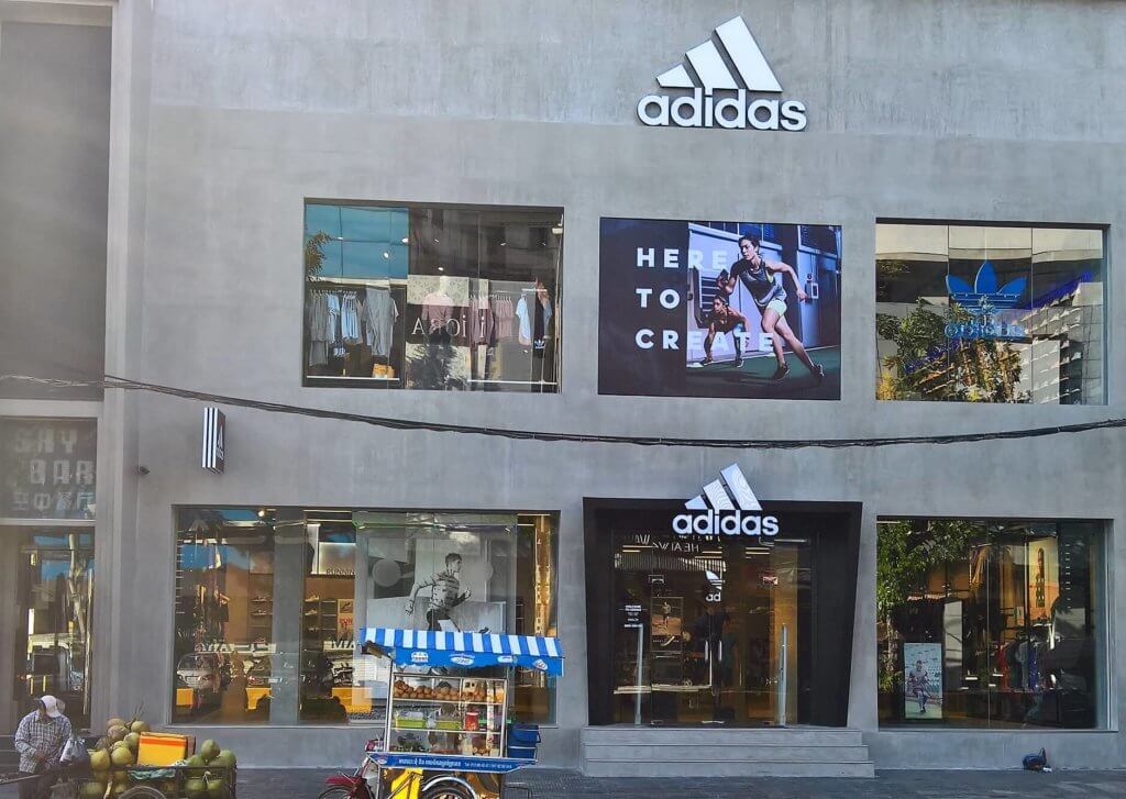 adidas sales and distribution, international expansion