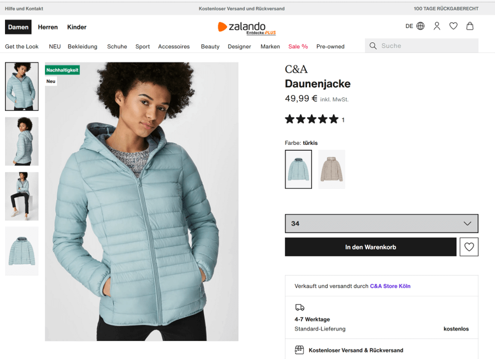 C&A at Zalando Connected Retail
