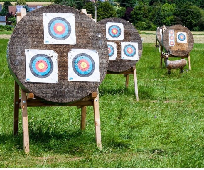 Showing targets for archers that have often been hit