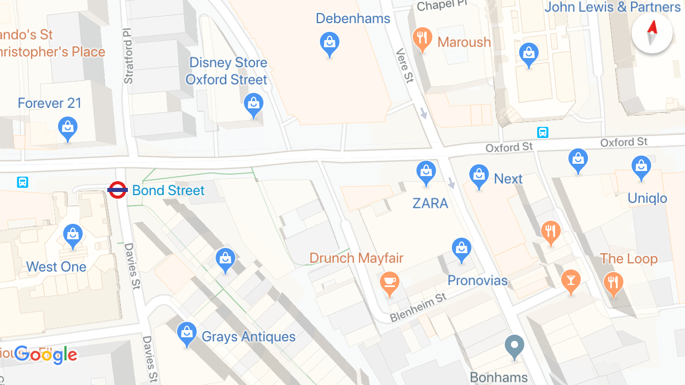 retail location oxford street