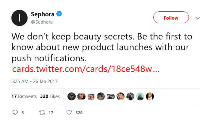 geo-fencing promotion sephora